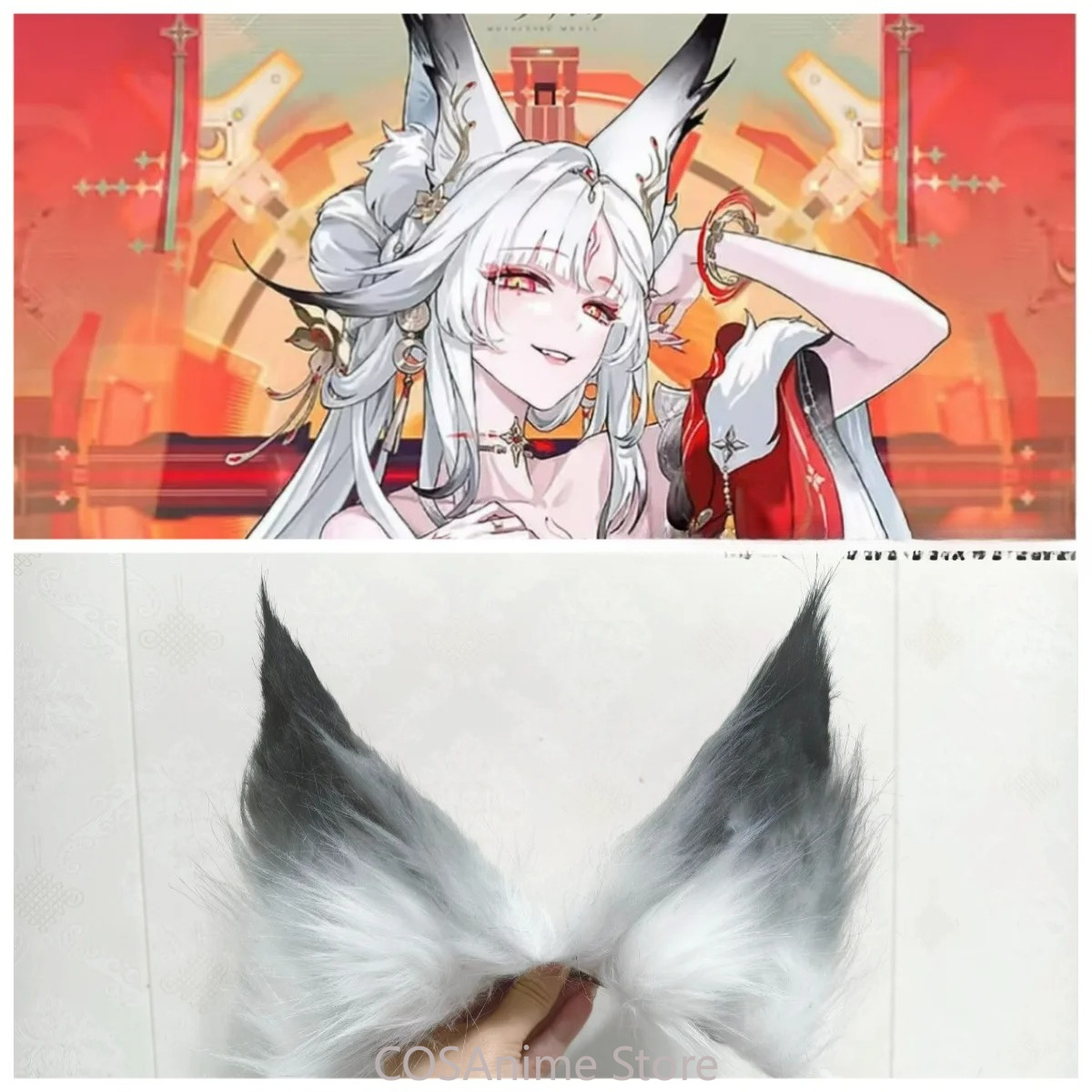 Cosplay Props - وثيرينج ويفز هسين أذن ثعلب يدوية