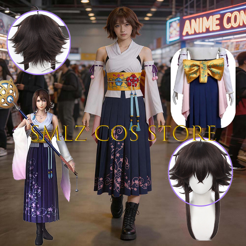 Prop Para Cosplay - زي تنكري نسائي Smlz FFX يونا