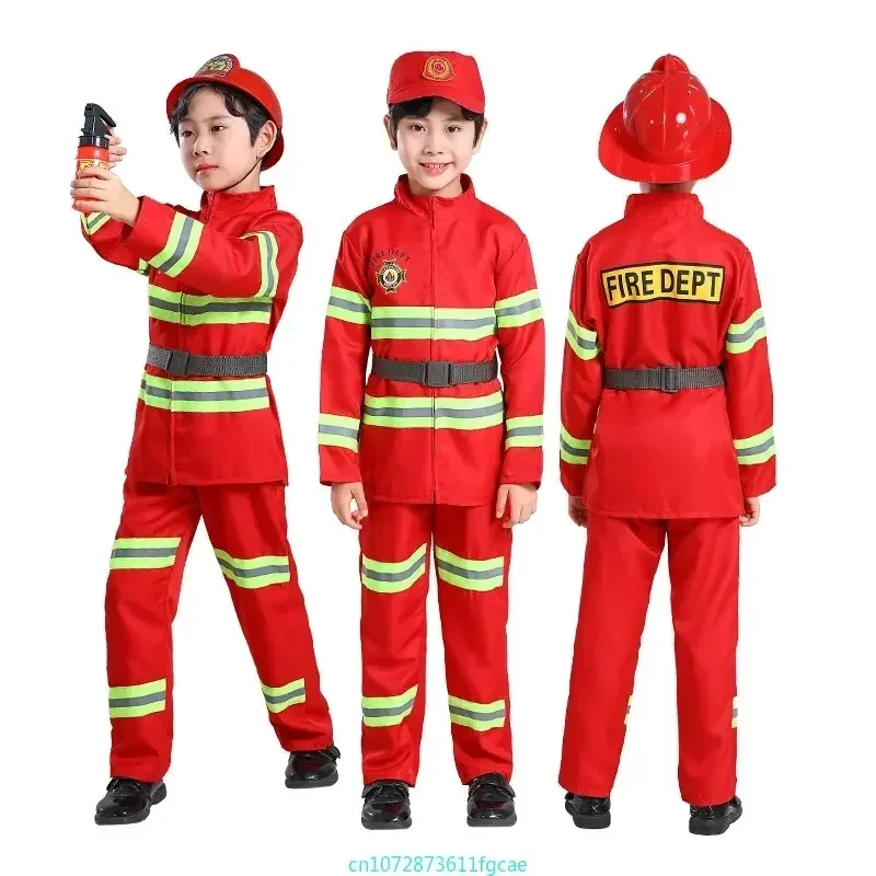 Cosplay Prop Works - زي رجل إطفاء جديد للأطفال، بدلة