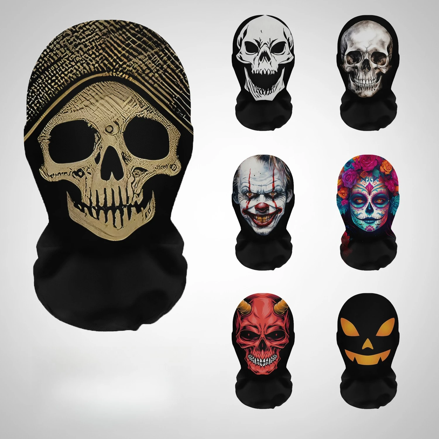 أقنعة الهالوين الإرهابية ثلاثي - مراجعة Cosplay Prop Patterns وسعره
